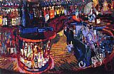 Famous Bar Paintings - Rush Street Bar